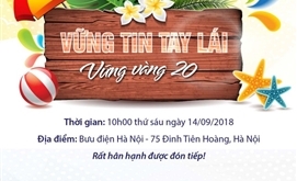 Thư mời tham gia chương trình quay số " Vững tin tay lái - Vững vàng 20" lần II - Tháng 8